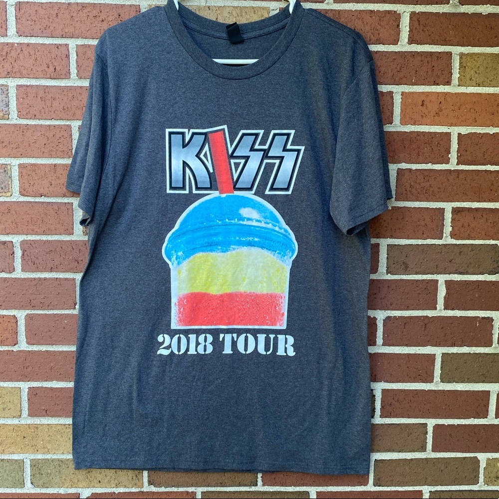 KISS T-Shirt Concert Tee Speedway Tour 2018 Large